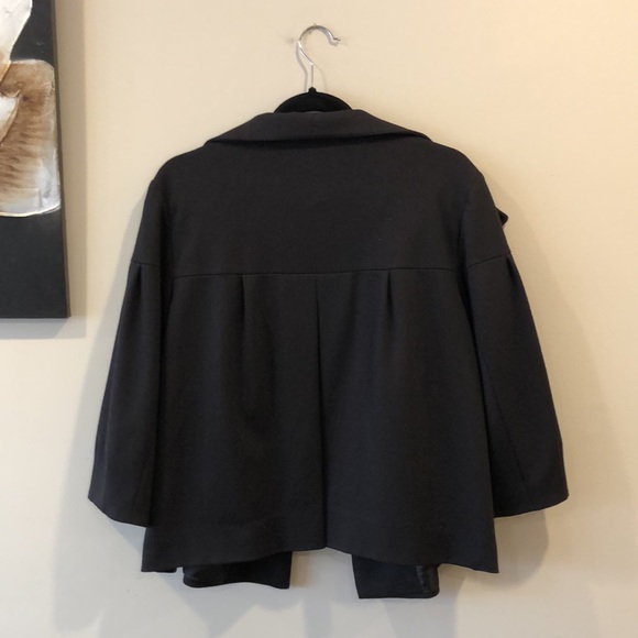 3/4 sleeve black Bolero style jacket - Picture 3 of 5